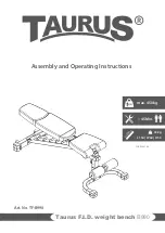 Preview for 1 page of Taurus TF-B990 Assembly And Operating Instructions Manual