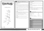 Taurus TF-MBS Operating Instructions preview