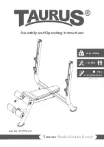 Preview for 1 page of Taurus TF-PTT0211 Assembly And Operating Instructions Manual