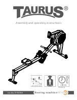 Taurus TF-ROW-X Assembly And Operating Instructions Manual preview