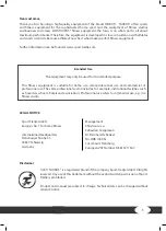 Preview for 5 page of Taurus TF-SCANDIC-X Series Assembly And Operating Instructions Manual