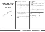 Предварительный просмотр 1 страницы Taurus TF-SR7606 Operating Instructions