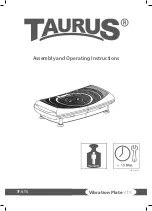 Preview for 1 page of Taurus TF-VT5 Assembly And Operating Instructions Manual