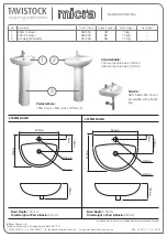 Preview for 3 page of Tavistock Micra TS100WSC Installation & Dimensions