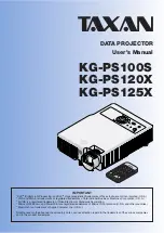 Preview for 1 page of Taxan KG-PS100S User Manual