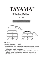 Preview for 1 page of Tayama FTK-002 Operating Instructions Manual