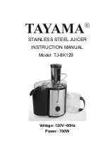 Tayama TJ-8K129 Instruction Manual preview