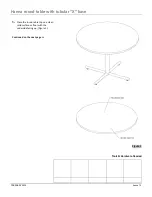 Предварительный просмотр 15 страницы tayco Hanna Meeting Table with slim T base Installation Manual