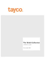 Preview for 1 page of tayco The Shield Series Installation Manual