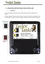 Предварительный просмотр 14 страницы Taylex Tanks ABS Controller Homeowner'S Manual