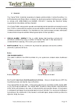 Предварительный просмотр 15 страницы Taylex Tanks ABS Controller Homeowner'S Manual