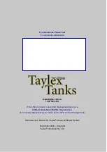 Предварительный просмотр 20 страницы Taylex Tanks ABS Controller Homeowner'S Manual