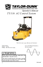 Предварительный просмотр 1 страницы Taylor-Dunn 212037 Operator'S Manual