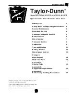 Предварительный просмотр 5 страницы Taylor-Dunn AMB Ambulance Operation, T Roubleshooting And Replacement Parts Manual