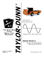 Taylor-Dunn B 2-48 Operation, T Roubleshooting And Replacement Parts Manual preview