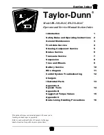 Preview for 5 page of Taylor-Dunn B 2-48 Operation, T Roubleshooting And Replacement Parts Manual