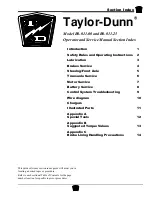 Preview for 5 page of Taylor-Dunn B0-011-00 Operation, T Roubleshooting And Replacement Parts Manual