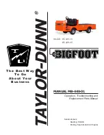Taylor-Dunn BIGFOOT B5-440-36 Operation, T Roubleshooting And Replacement Parts Manual preview