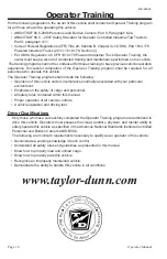 Preview for 16 page of Taylor-Dunn BT-280-36 Operator'S Manual