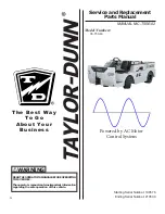 Preview for 1 page of Taylor-Dunn C0-T50-80 Service And Parts Manual