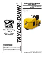 Taylor-Dunn E-455 Service And Replacement Parts Manual preview