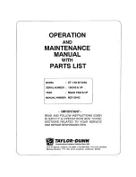 Taylor-Dunn ET 1-50 48 Volts Operation And Maintenance Manual preview