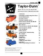 Предварительный просмотр 5 страницы Taylor-Dunn MX-026-00 Operation, Maintenance, And Replacement Parts Manual