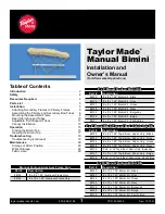 Preview for 1 page of Taylor Made 88125 Installation And Owner'S Manual