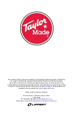 Preview for 8 page of Taylor Made KW Series Manual