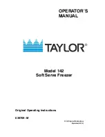 Предварительный просмотр 1 страницы Taylor 142 Operating Instructions Manual