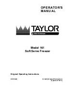 Taylor 161 Operator'S Manual preview