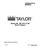 Preview for 1 page of Taylor 345 Operator'S Manual