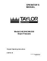 Preview for 1 page of Taylor 349 Operator'S Manual