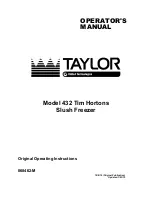 Taylor 432 Original Operating Instructions preview