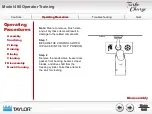 Предварительный просмотр 33 страницы Taylor 490 Operator Training