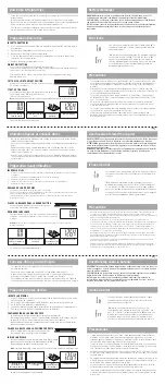 Preview for 2 page of Taylor 5273274 Instructions For Use & Warranty Information