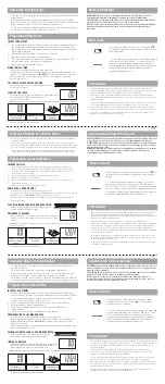 Предварительный просмотр 2 страницы Taylor 7403 Instructions For Use & Warranty Information