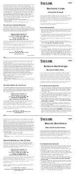 Taylor 7407 Instruction Manual preview