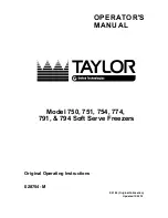 Taylor 750 Original Operating Instructions preview