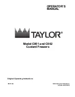Taylor C001 Operator'S Manual preview