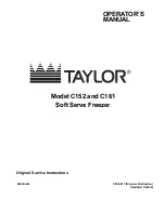 Предварительный просмотр 1 страницы Taylor C152 Operator'S Manual