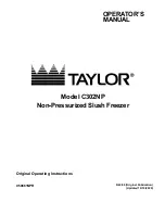 Preview for 1 page of Taylor C302NP Operator'S Manual