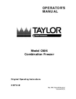 Taylor C606 Operator'S Manual предпросмотр