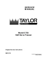 Taylor C723 Service Manual preview