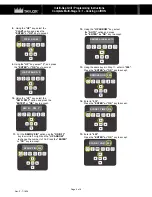 Предварительный просмотр 4 страницы Taylor C842 Programming Instructions Manual