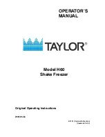 Taylor H60 Operator'S Manual preview