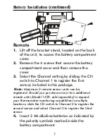 Preview for 8 page of Taylor Leading the Way in Accuracy 1458 Instruction Manual