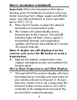 Preview for 9 page of Taylor Leading the Way in Accuracy 1458 Instruction Manual