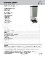 Preview for 1 page of Taylor McDonald's  R200 Equipment Manual