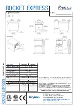 Предварительный просмотр 2 страницы Taylor PRATICA ROCKET EXPRESS/1A Quick Start Manual